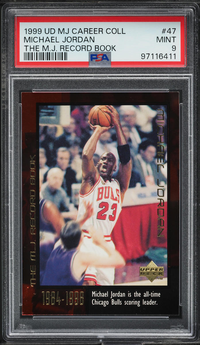 1999 Upper Deck MJ Career Collection The Record Book Michael Jordan #47 PSA 9