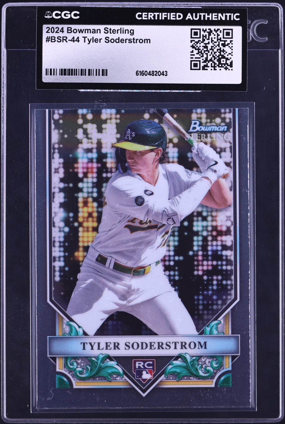 2024 Bowman Sterling Tyler Soderstrom ROOKIE #BSR-44 CGC AUTH