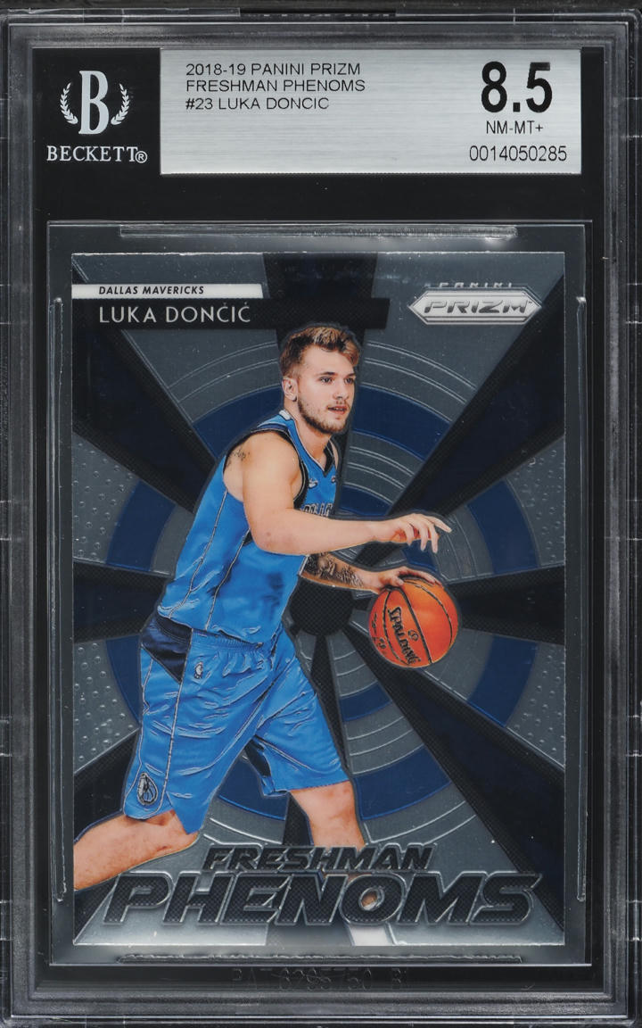 2018 Panini Prizm Freshman Phenoms Luka Doncic ROOKIE #23 BGS 8.5 NM-MT+