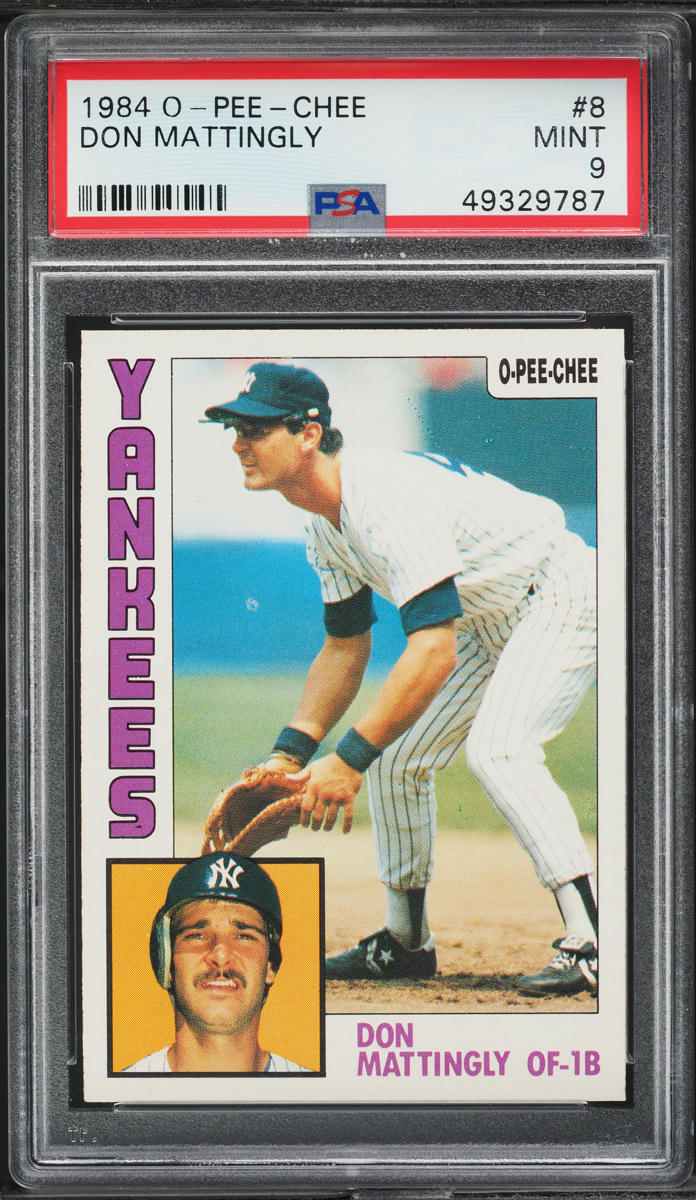 1984 O-Pee-Chee Don Mattingly ROOKIE #8 PSA 9 MINT