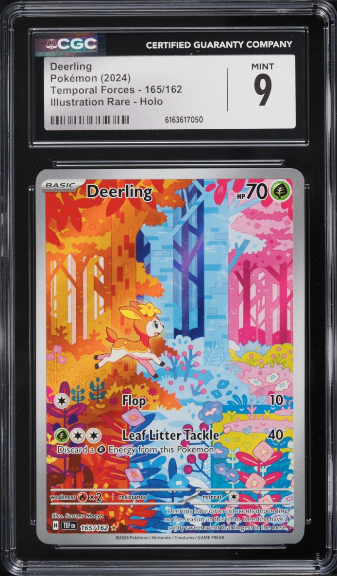2024 Pokemon Scarlet & Violet Temporal Forces IR Deerling #165 CGC 9 MINT