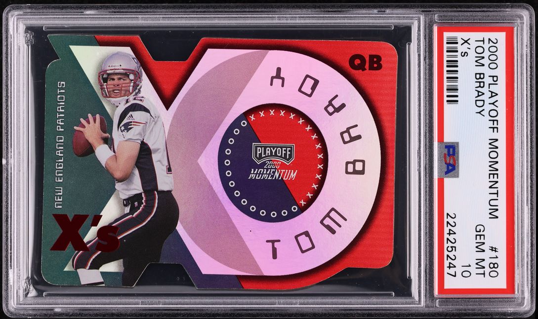 2000 Playoff Momentum X's Tom Brady ROOKIE /199 #180 PSA 10 GEM MINT
