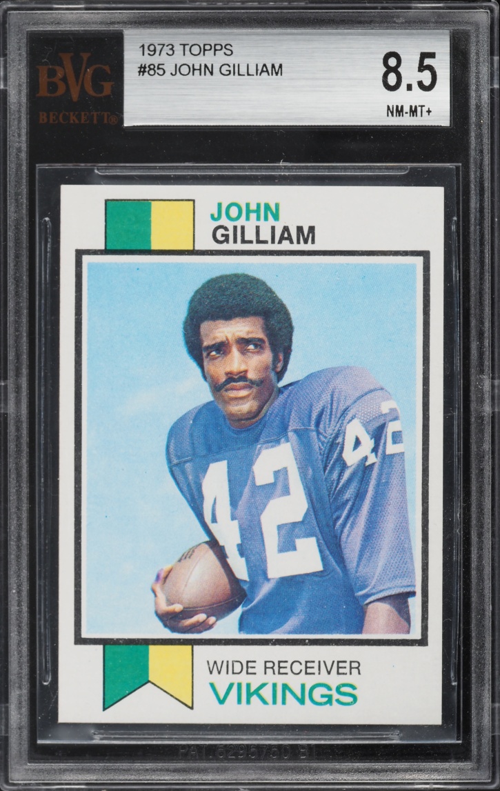 1973 Topps Football John Gilliam #85 BVG 8.5 NM-MT+