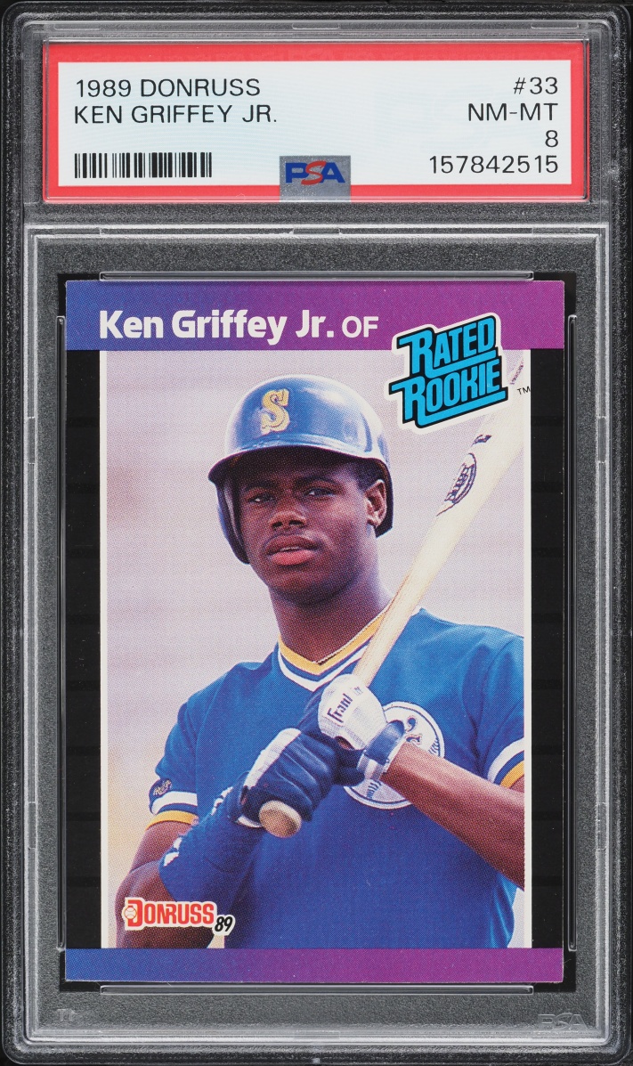 1989 Donruss Ken Griffey Jr. ROOKIE #33 PSA 8 NM-MT