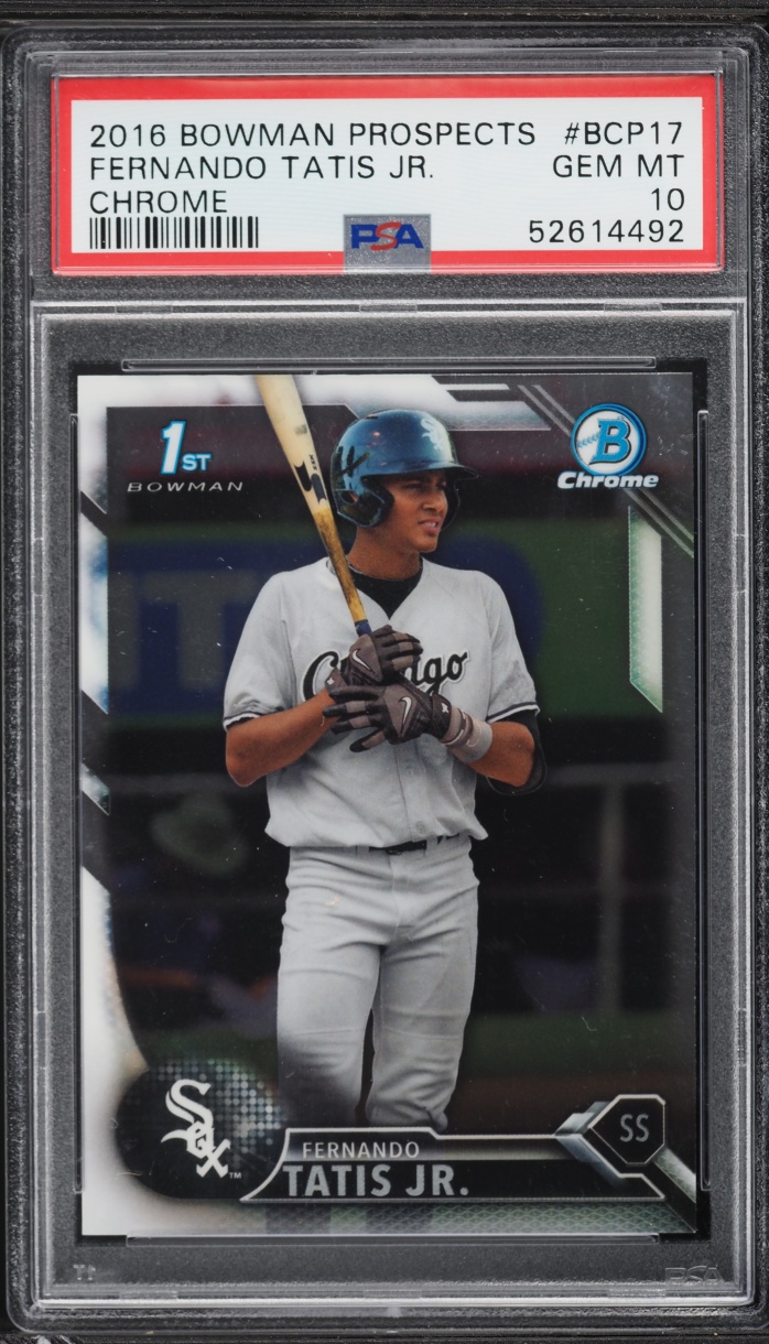 2016 Bowman Chrome Fernando Tatis Jr. PROSPECT #BCP17 PSA 10 GEM MINT