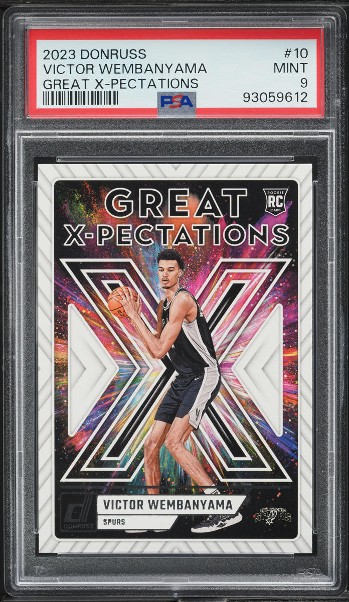 2023 Donruss Great X-Pectations Victor Wembanyama ROOKIE #10 PSA 9 MINT - Main Image