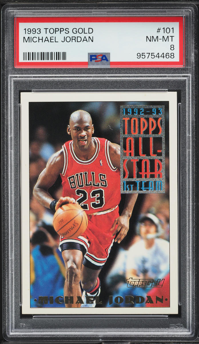 1993 Topps Gold Michael Jordan #101 PSA 8 NM-MT - Main Image