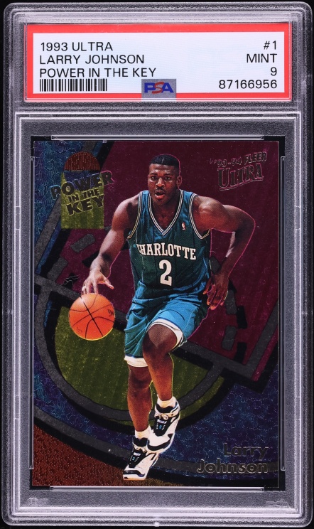 1993 Ultra Power In The Key Larry Johnson #1 PSA 9 MINT