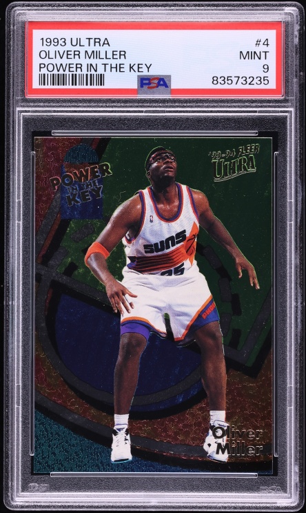 1993 Ultra Power In The Key Oliver Miller #4 PSA 9 MINT