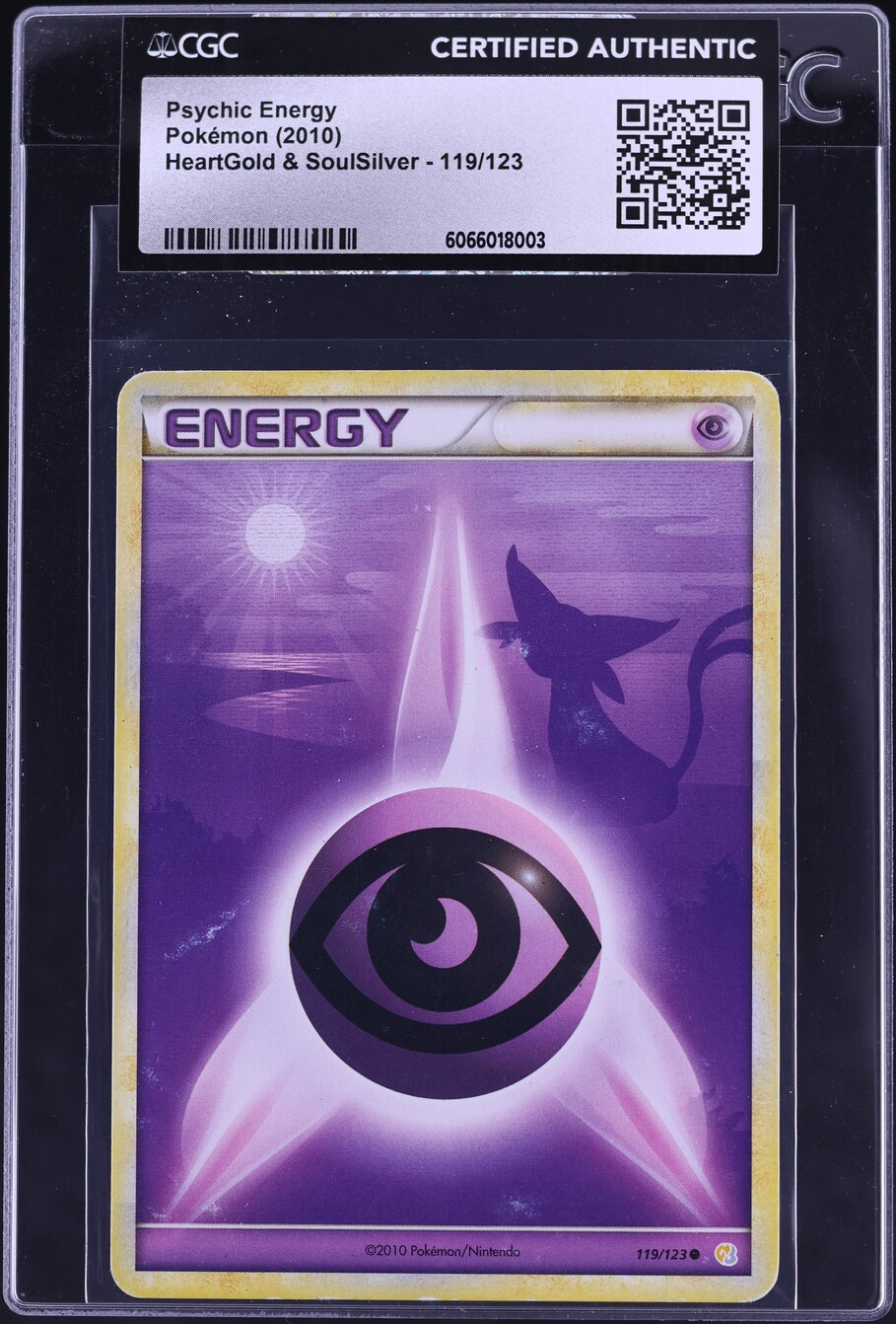 2010 Pokemon HeartGold & SoulSilver Psychic Energy #119 CGC AUTH