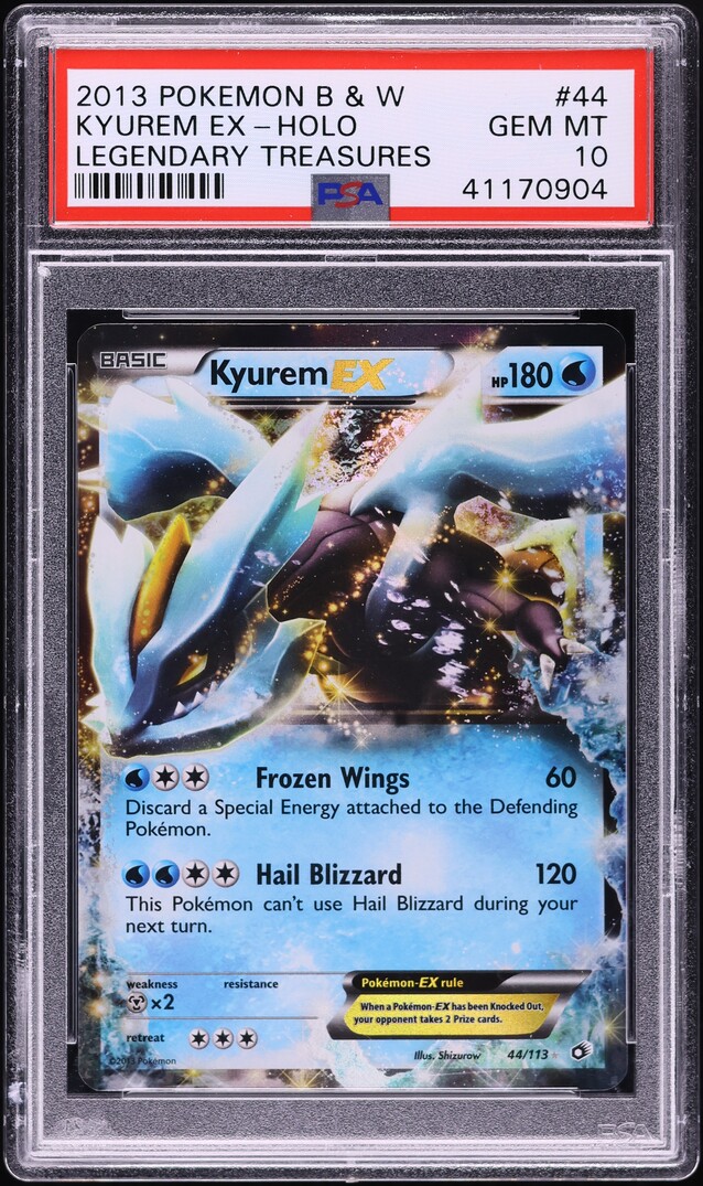 2013 Pokemon Black & White Legendary Treasures Holo Kyurem EX #44 PSA 10 GEM MINT