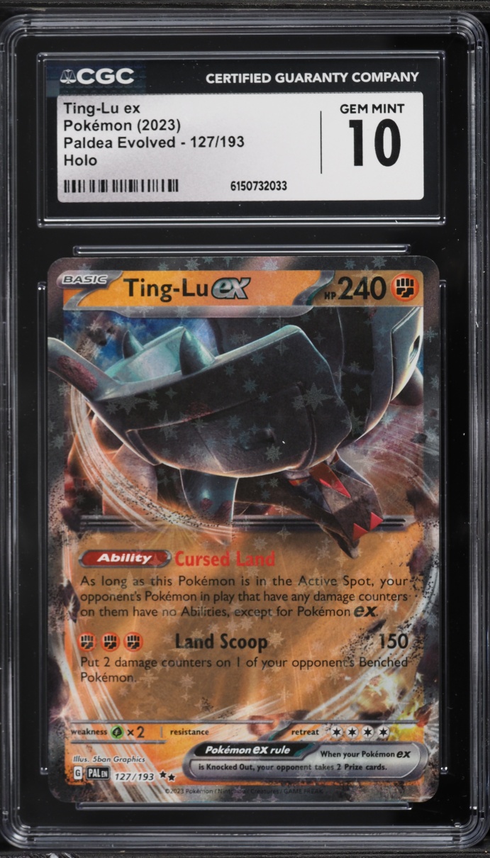 2023 Pokemon Scarlet & Violet Paldea Evolved Holo Ting-Lu EX #127 CGC 10 GEM MINT
