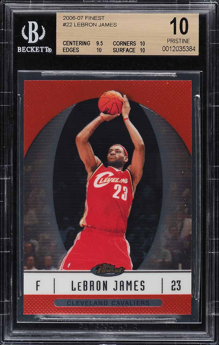 2006 Finest Basketball LeBron James #22 BGS 10 PRISTINE