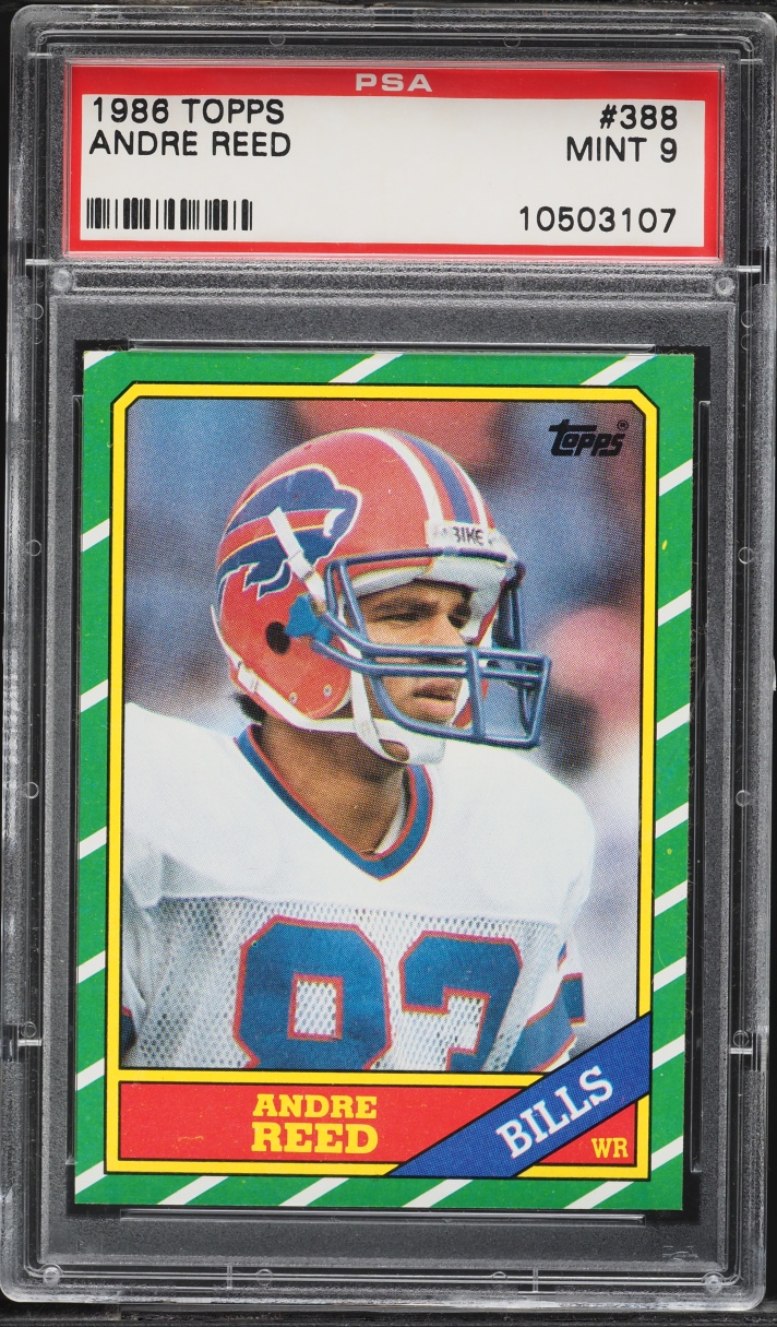 1986 Topps Football Andre Reed ROOKIE #388 PSA 9 MINT