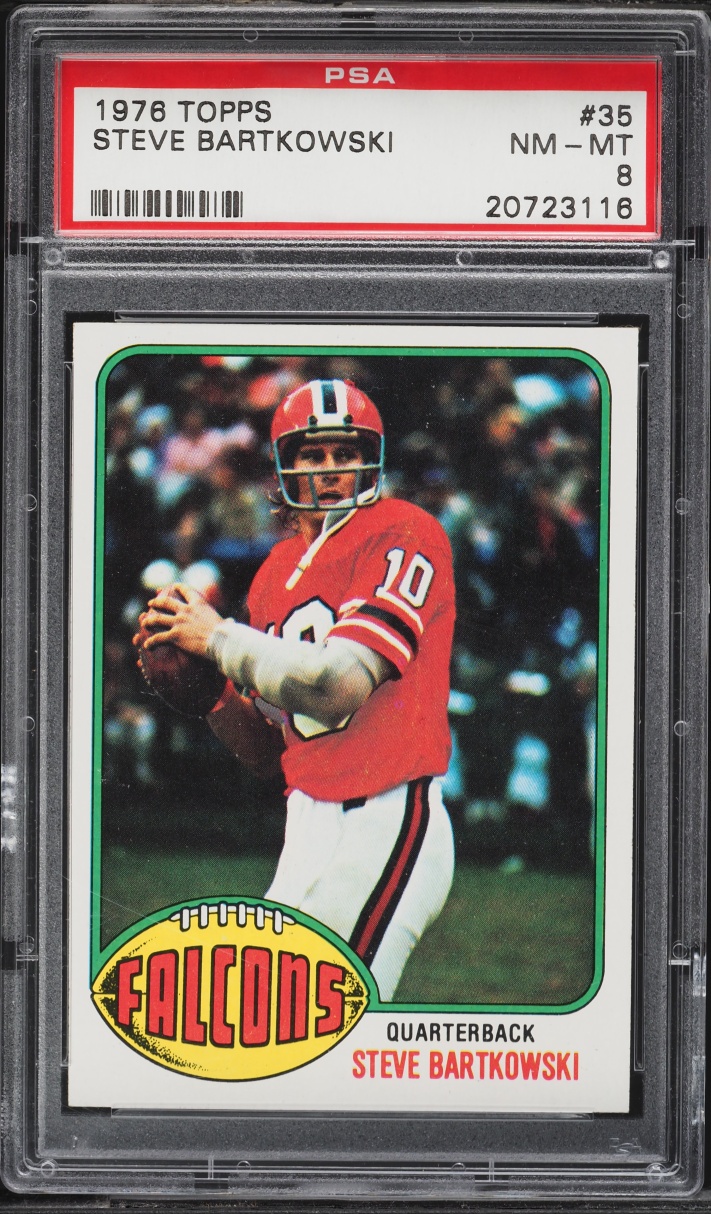 1976 Topps Football Steve Bartkowski ROOKIE #35 PSA 8 NM-MT