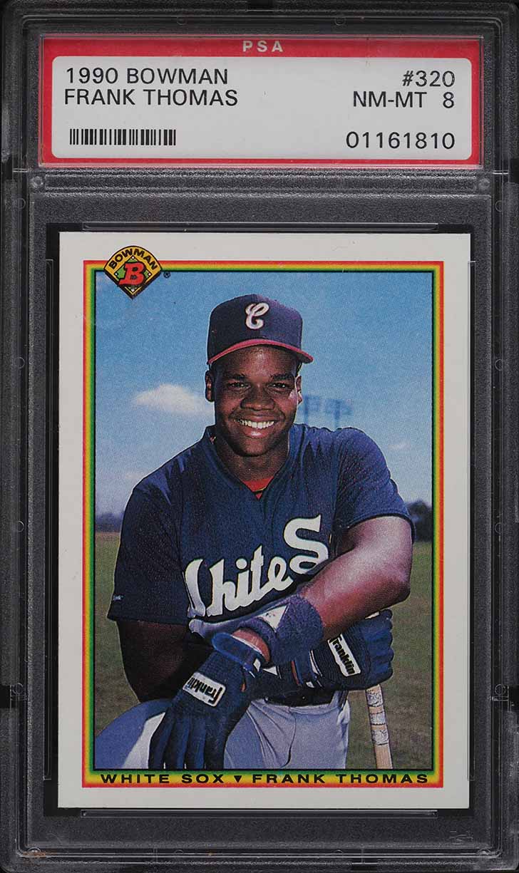 1990 Bowman Frank Thomas ROOKIE #320 PSA 8 NM-MT