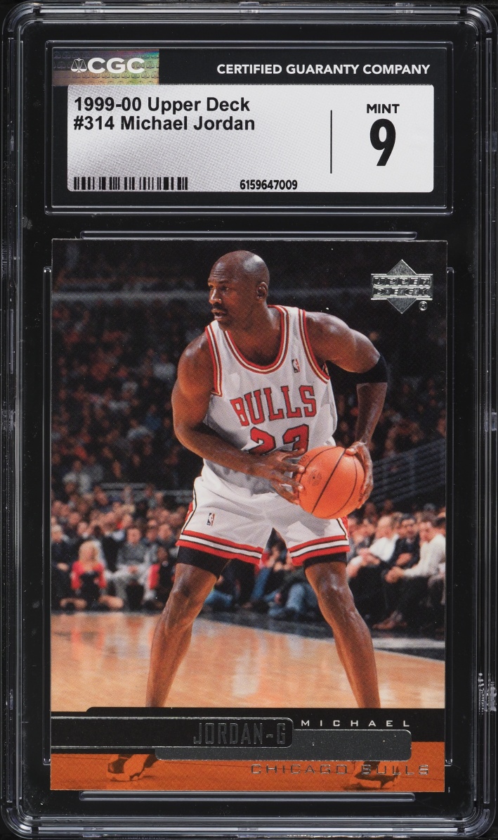 1999 Upper Deck Basketball Michael Jordan #314 CGC 9 MINT