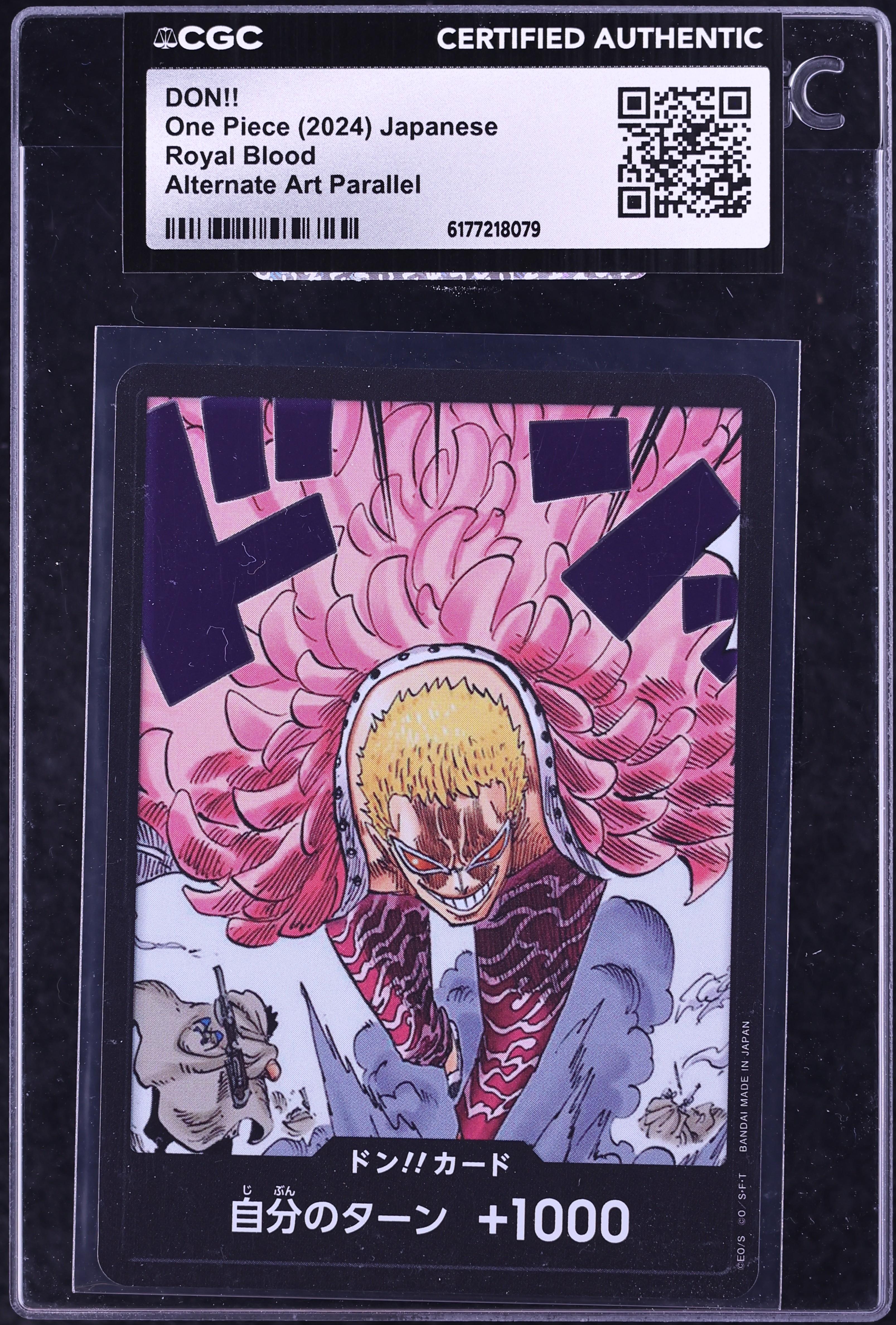 2024 One Piece Japanese Royal Blood Alt Art DON!! CGC AUTH