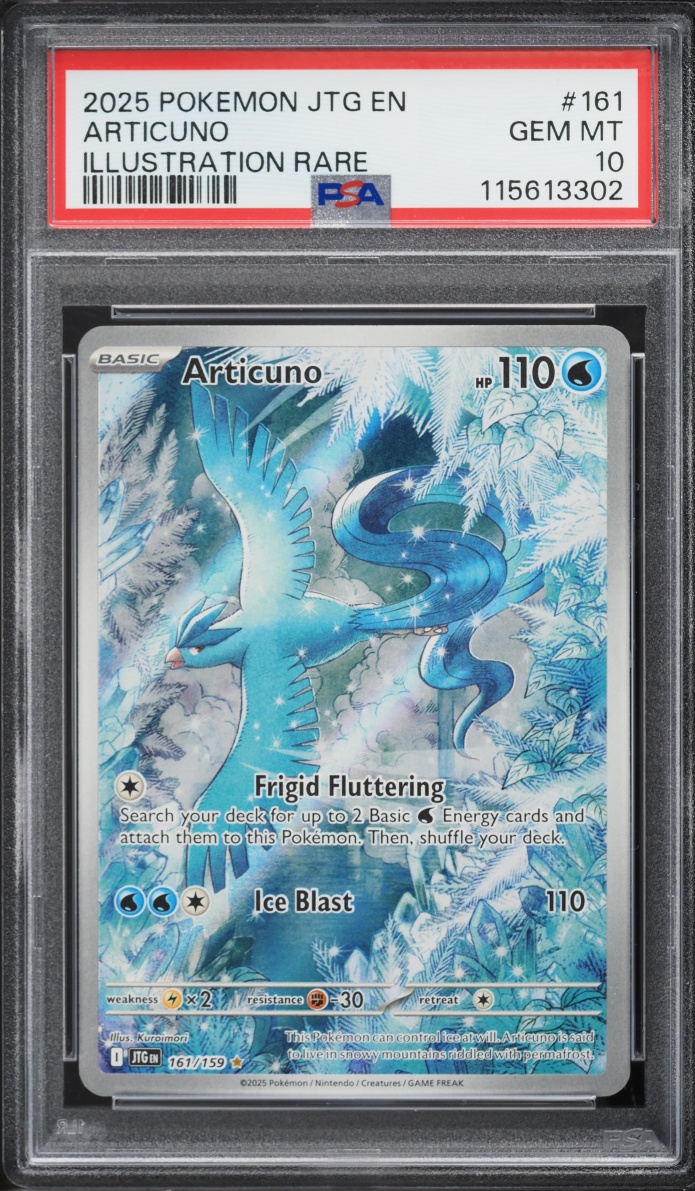 2025 Pokemon Scarlet & Violet Journey Together IR Articuno #161 PSA 10 GEM MINT