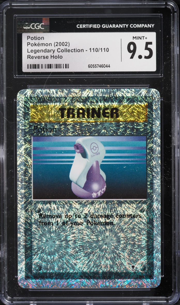 2002 Pokemon Legendary Collection Reverse Holo Potion #110 CGC 9.5 MINT+