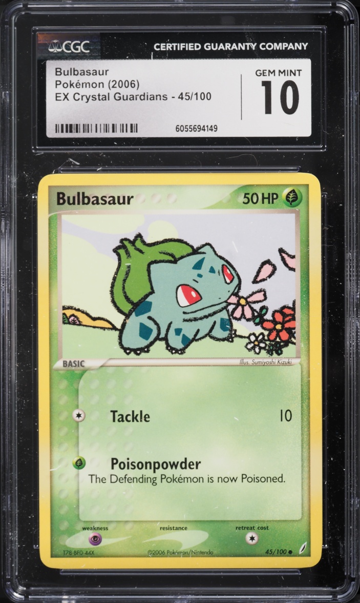 2006 Pokemon Ex Crystal Guardians Bulbasaur #45 CGC 10 GEM MINT