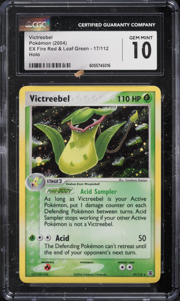 2004 Pokemon Ex Fire Red & Leaf Green Holo Victreebel #17 CGC 10 GEM MINT