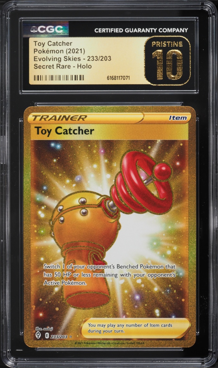 2021 Pokemon Sword & Shield Evolving Skies SEC Toy Catcher #233 CGC 10 PRISTINE