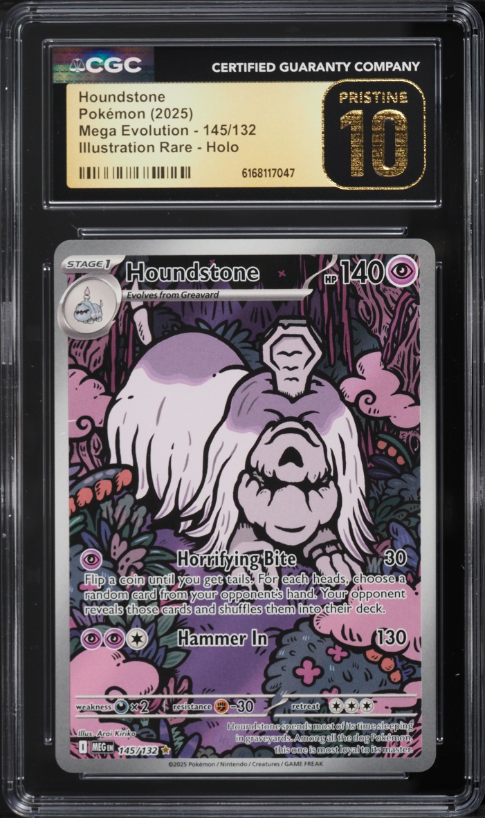 2025 Pokemon Mega Evolution IR Houndstone #145 CGC 10 PRISTINE