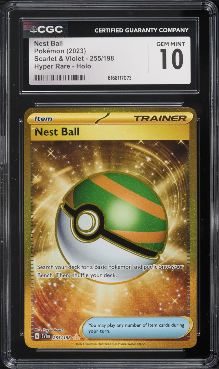 2023 Pokemon Scarlet & Violet SEC Nest Ball #255 CGC 10 GEM MINT