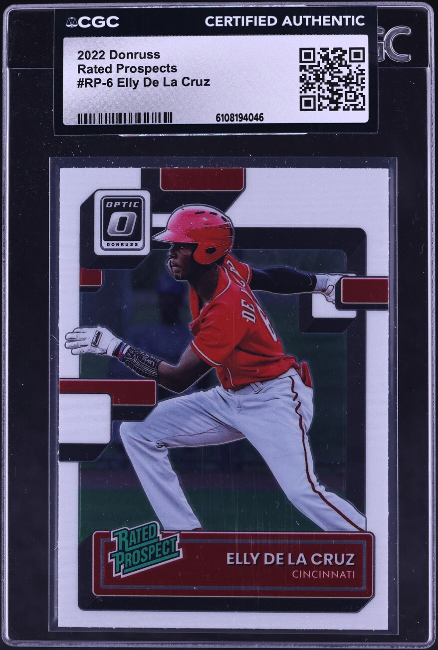 2022 Donruss Elly De La Cruz ROOKIE #RP-6 CGC AUTH