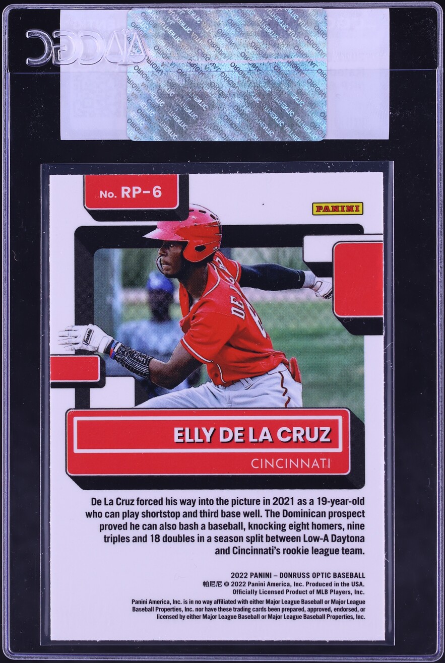 2022 Donruss Elly De La Cruz ROOKIE #RP-6 CGC AUTH