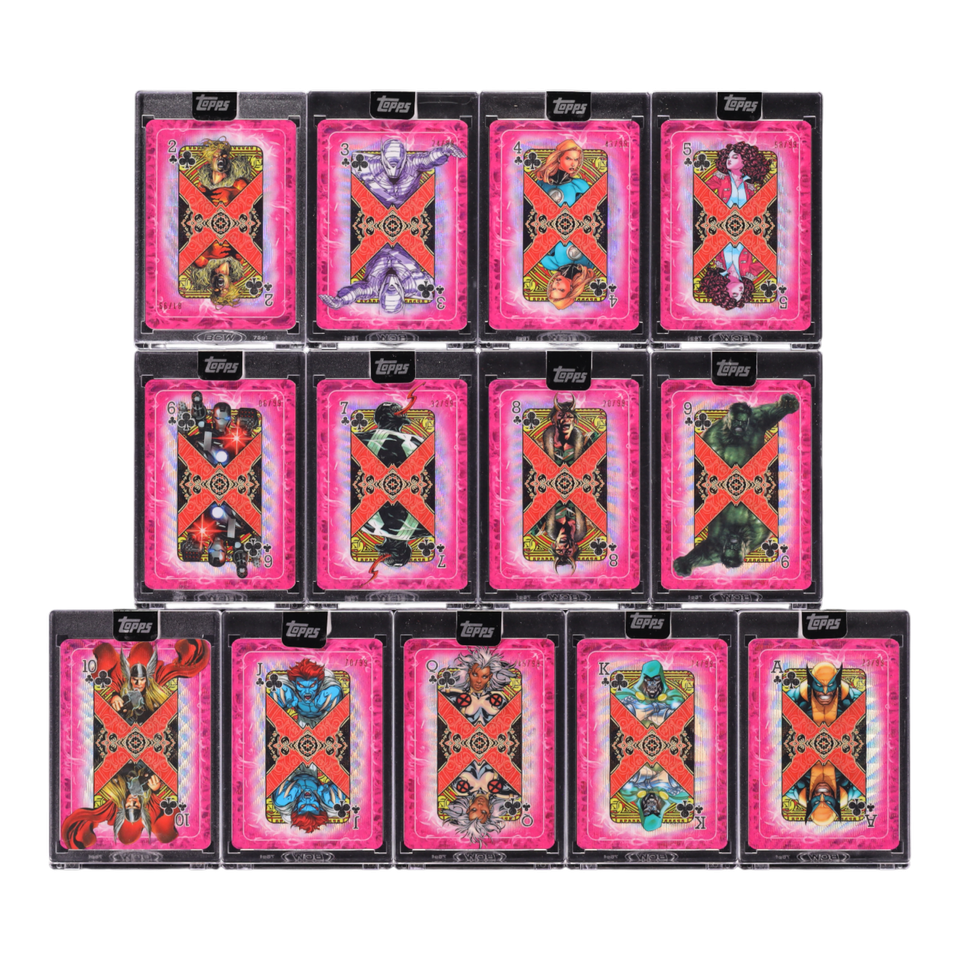 Lot(52) 2025 Topps Marvel Mint Gambit's Deck Complete Set /99 w ...
