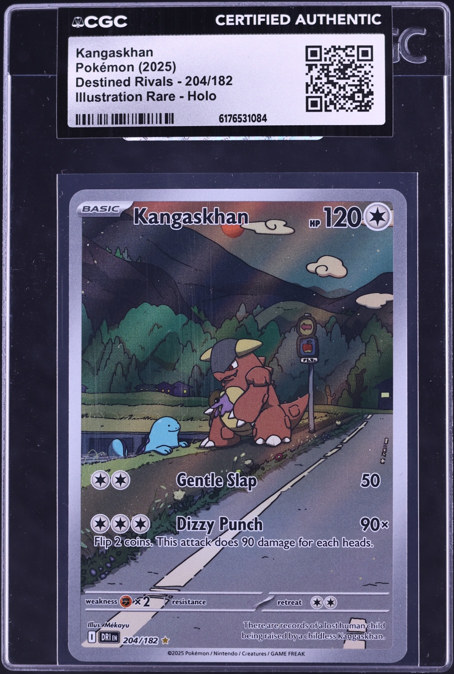 2025 Pokemon Scarlet & Violet Destined Rivals IR Kangaskhan #204 CGC AUTH