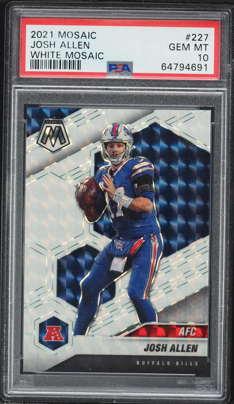 2022 Panini Legacy Under The Lights Josh Allen #UL-29 SGC 7 NRMT