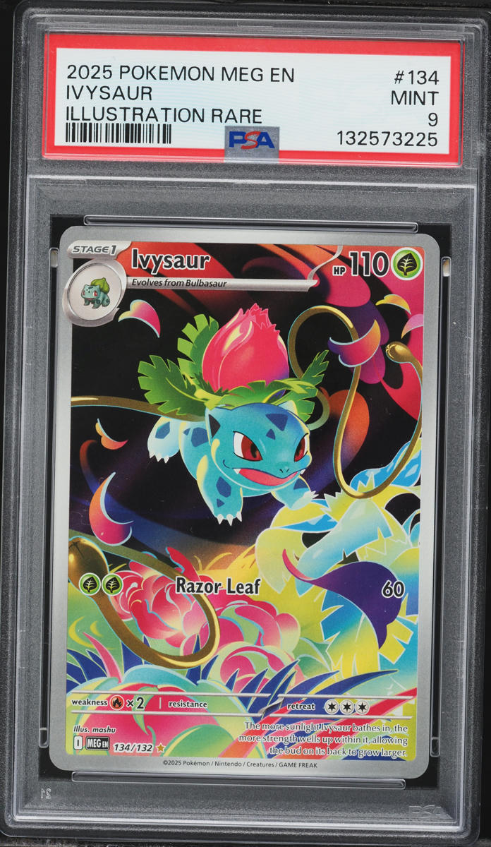 2025 Pokemon Mega Evolution IR Ivysaur #134 PSA 9 MINT