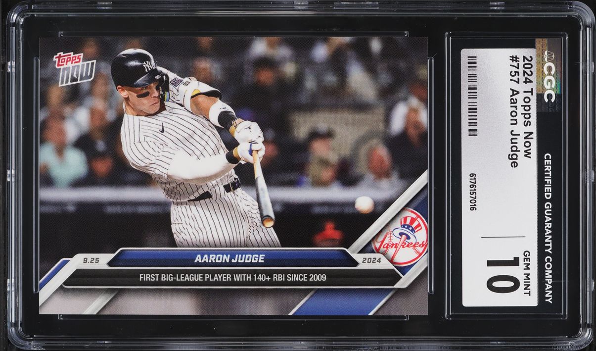 2024 Topps Now Aaron Judge #757 CGC 10 GEM MINT
