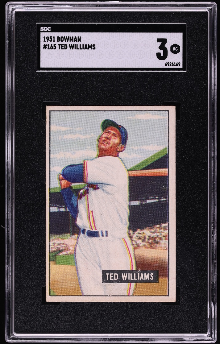 1951 Bowman Ted Williams #165 SGC 3 VG