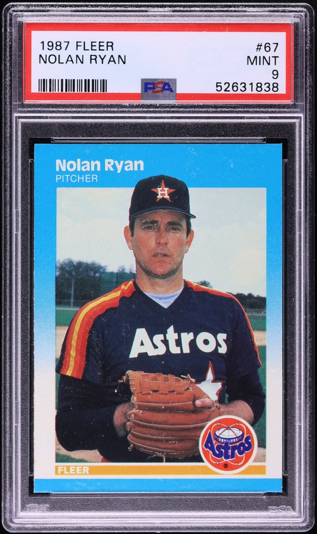 1987 Fleer Nolan Ryan #67 PSA 9 MINT