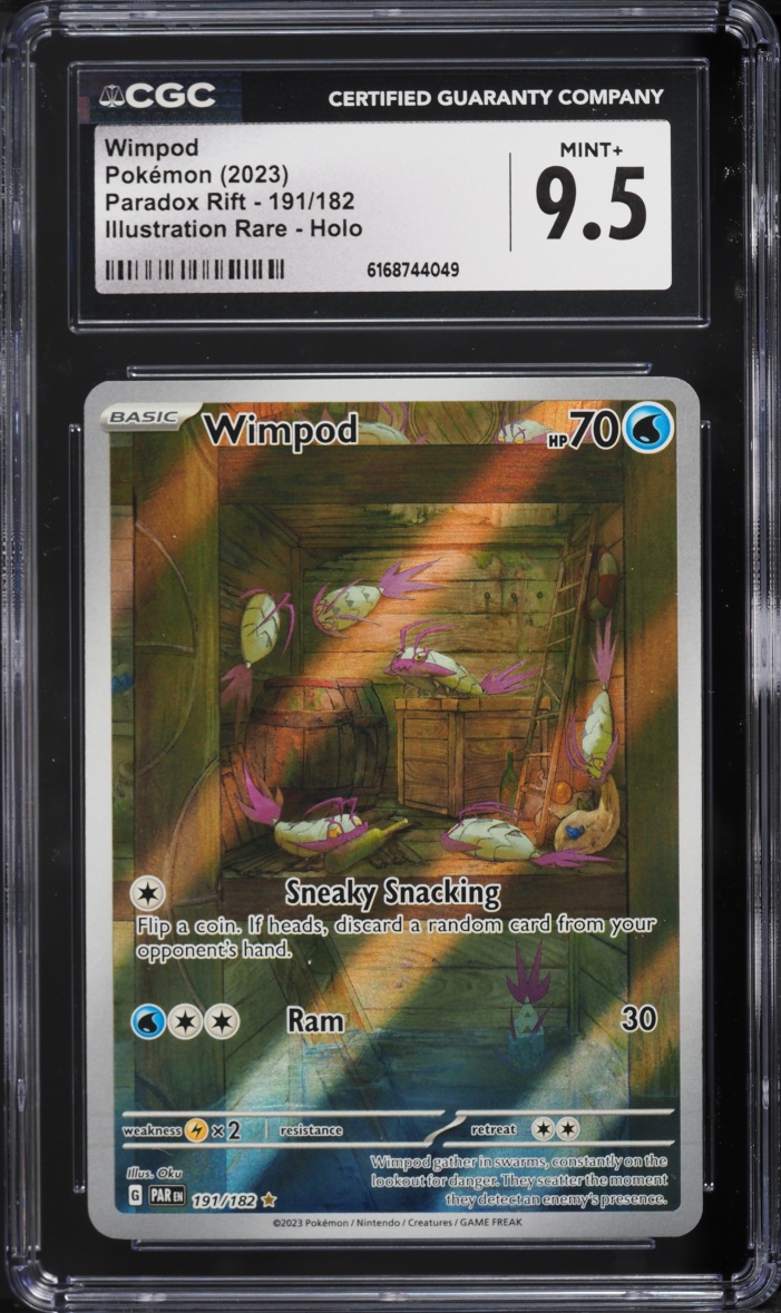 2023 Pokemon Scarlet & Violet Paradox Rift IR Wimpod #191 CGC 9.5 MINT+
