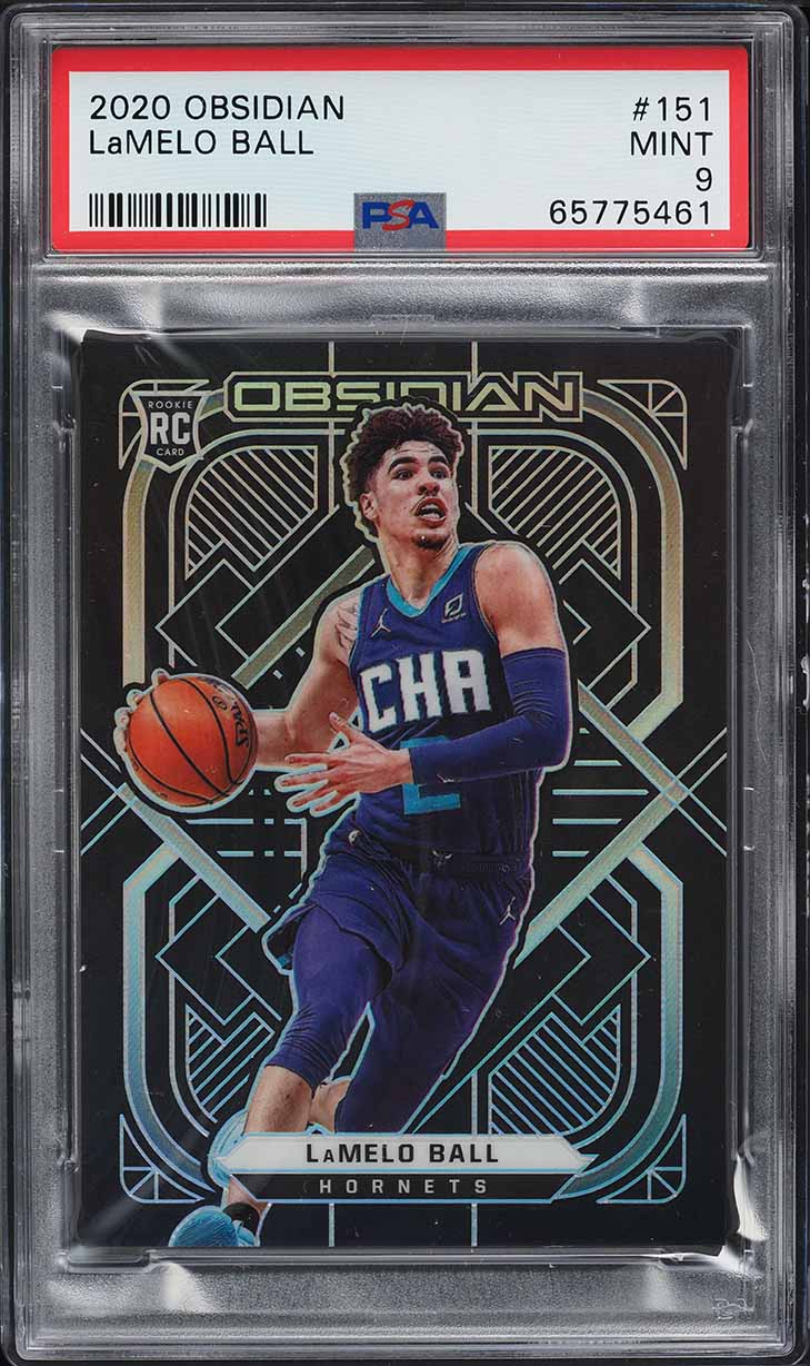 2020 Panini Obsidian LaMelo Ball ROOKIE #151 PSA 9 MINT on