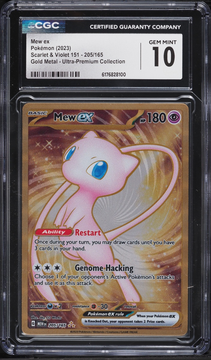 2023 Pokemon Scarlet & Violet 151 Ultra Premium Collection Metal Gold Rare Mew ex #205 CGC 10