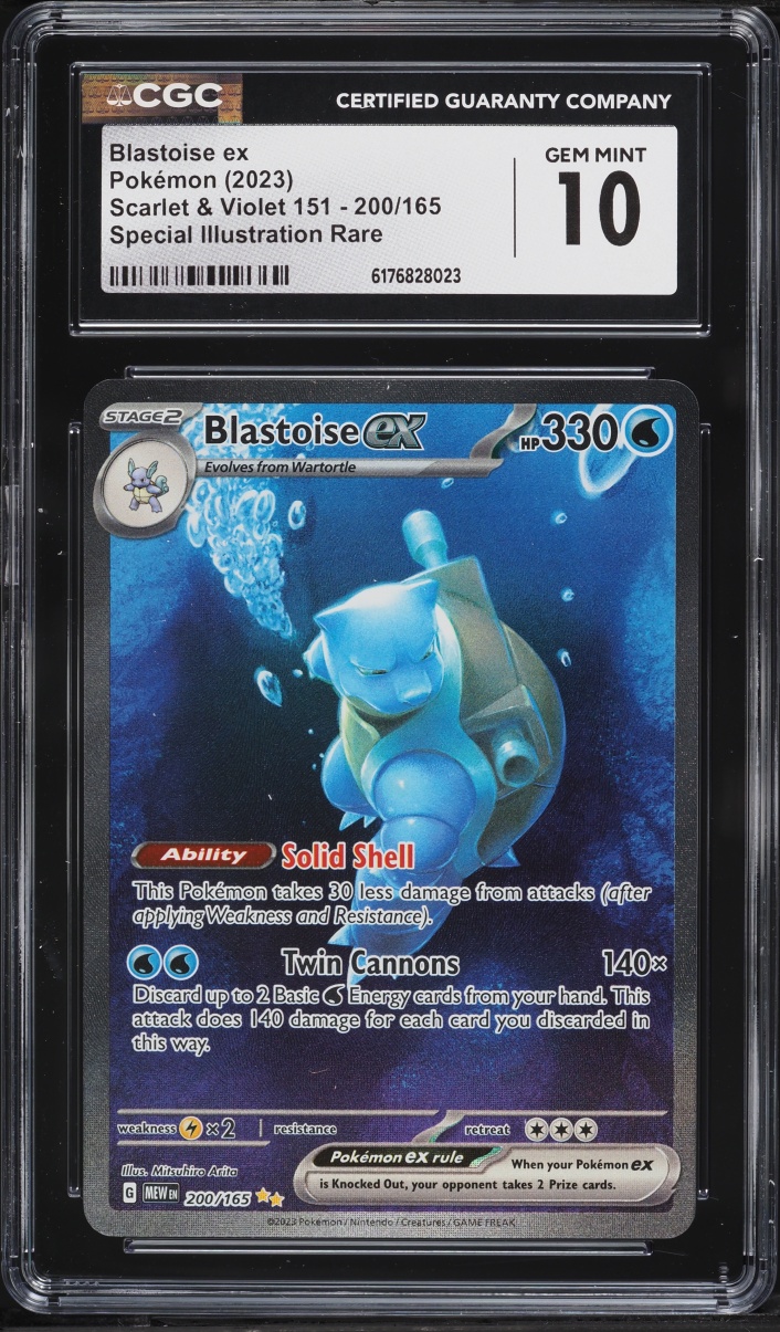2023 Pokemon Scarlet & Violet 151 SIR Blastoise ex #200 CGC 10 GEM MINT