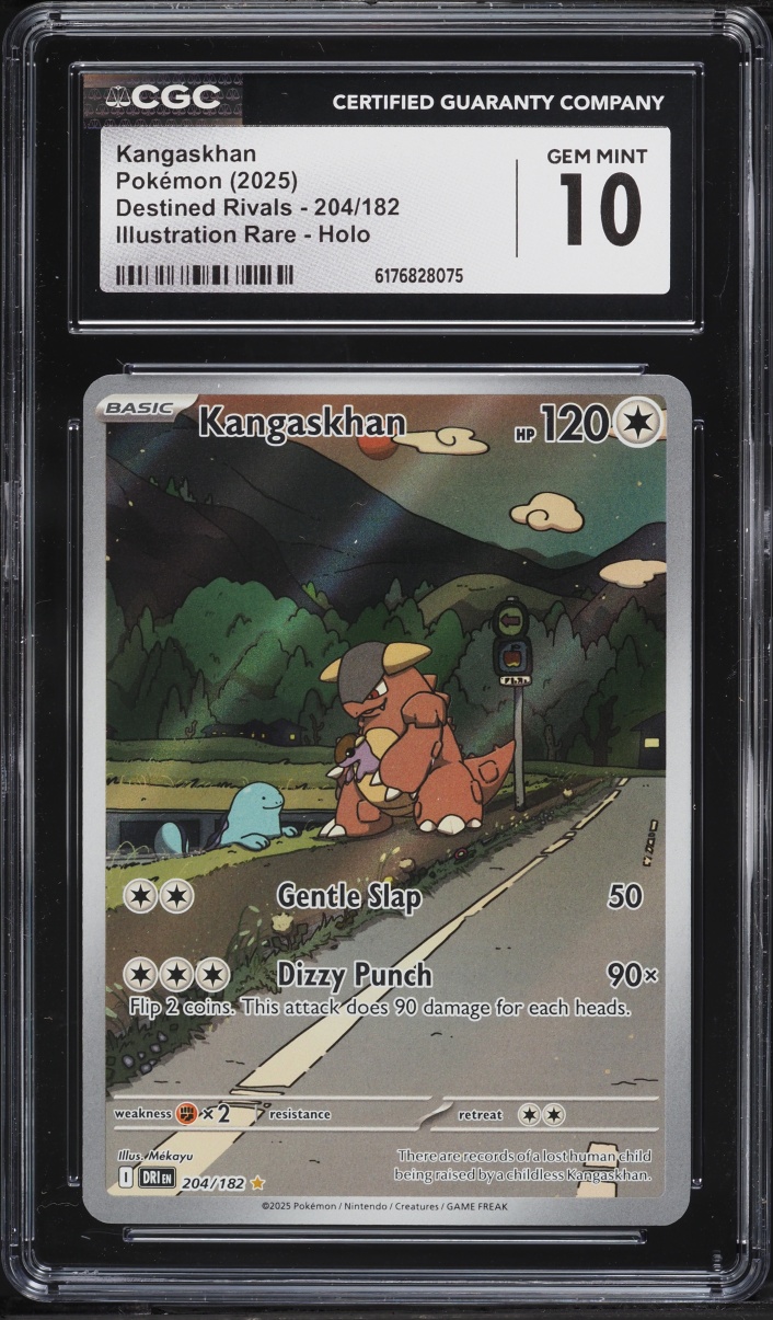 2025 Pokemon Scarlet & Violet Destined Rivals IR Kangaskhan #204 CGC 10 GEM MINT
