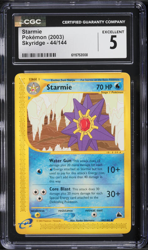 2000 Topps Chrome Pokemon Series 2 Spectra Starmie #121 PSA 9 MINT
