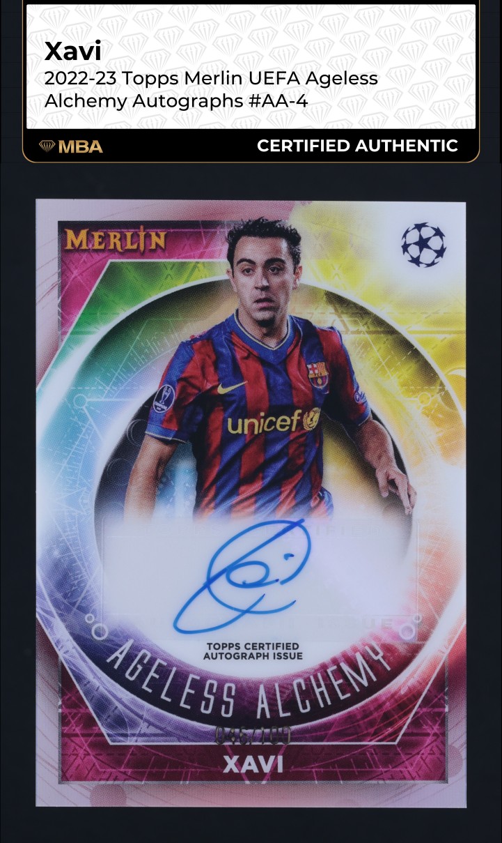 1998 Panini Barca Centenari Xavier Herandez Creus ROOKIE #190 PSA