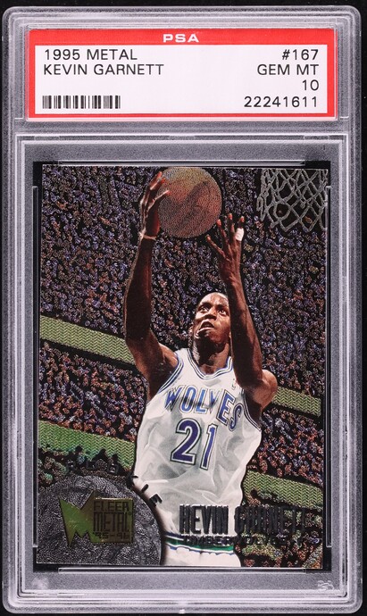 1995 Skybox E-XL Kevin Garnett ROOKIE #49 PSA 10 GEM MINT on