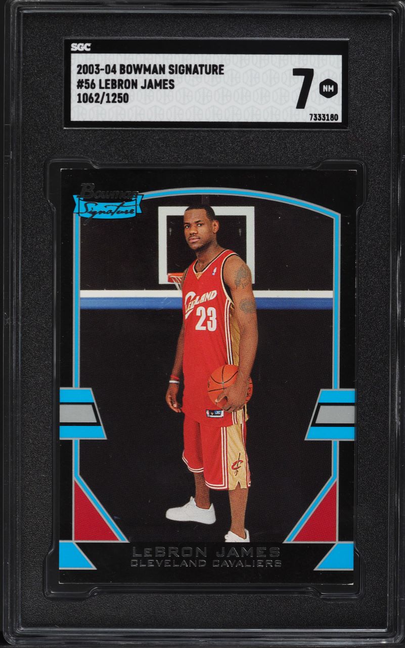 2003 Bowman Signature LeBron James ROOKIE /1250 #56 BGS 8.5 NM-MT+