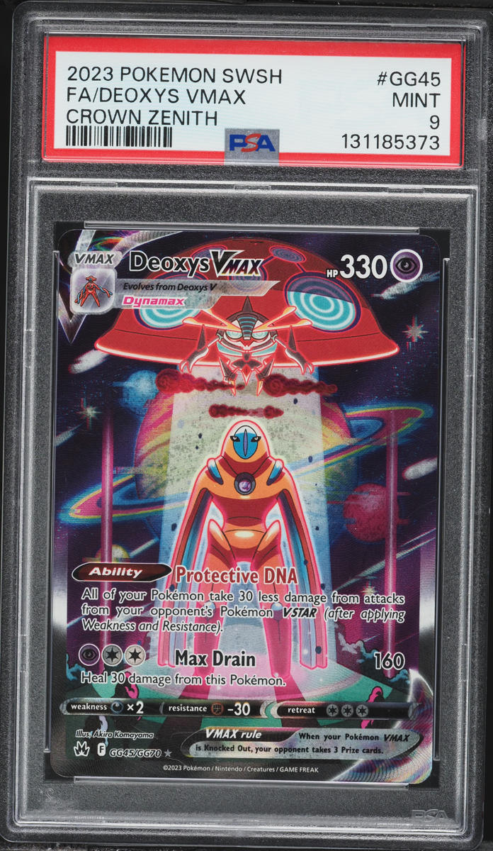 2023 Pokemon Sword & Shield Crown Zenith Galarian Gallery Alt Art Deoxys VMAX #GG45 PSA 9 MINT