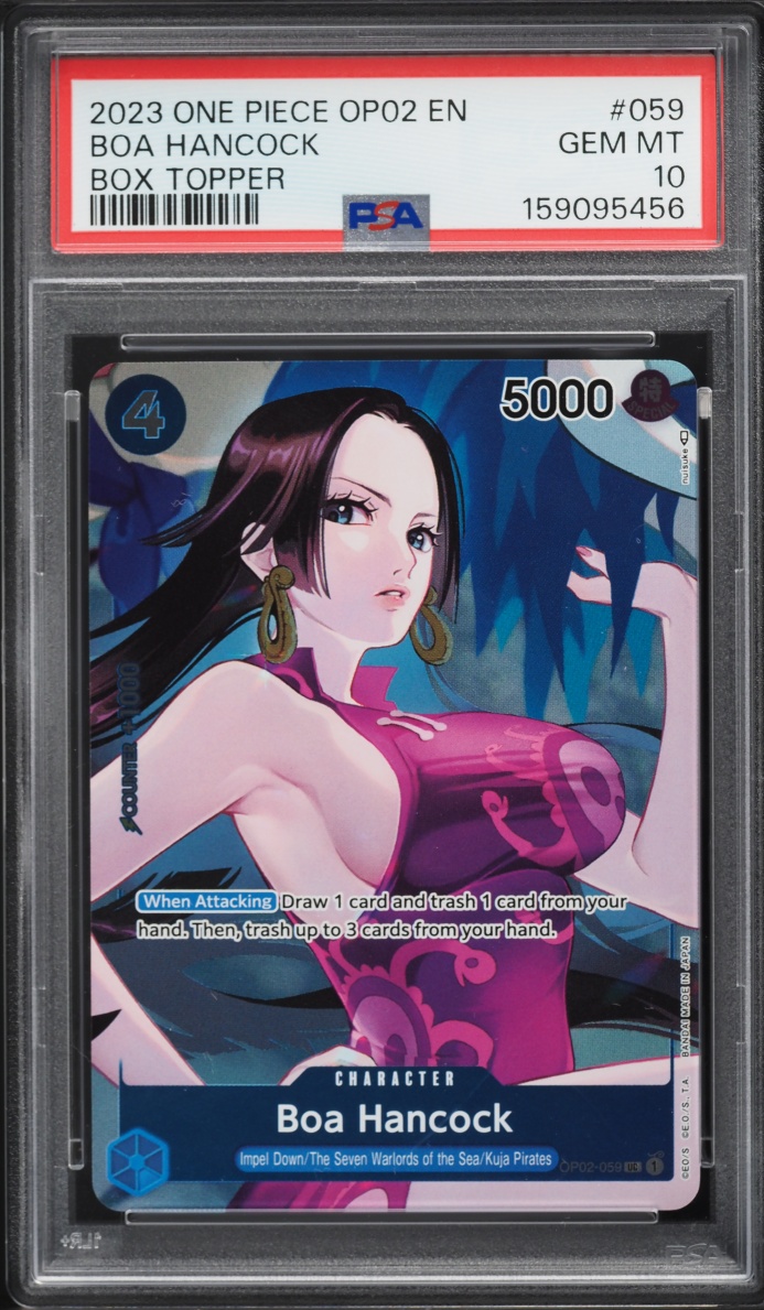 2023 One Piece Paramount War Box Topper Boa Hancock #OP02-059 PSA 10 GEM MINT