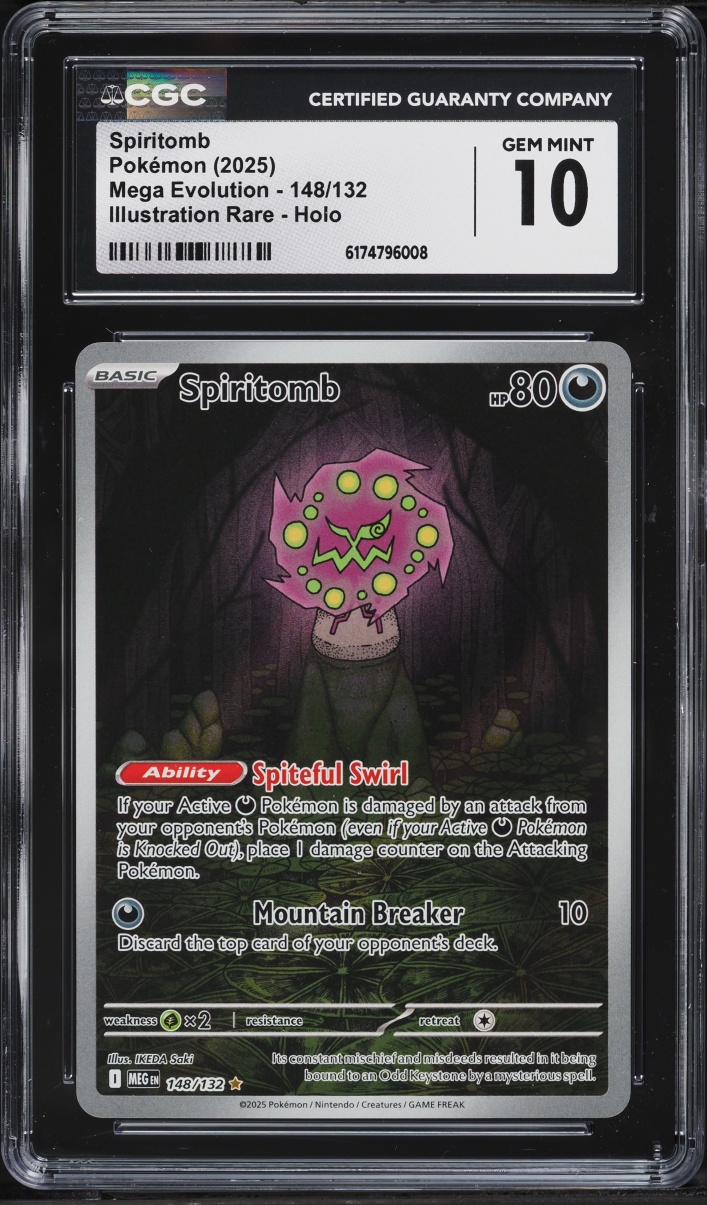 2025 Pokemon Mega Evolution IR Spiritomb #148 CGC 10 GEM MINT